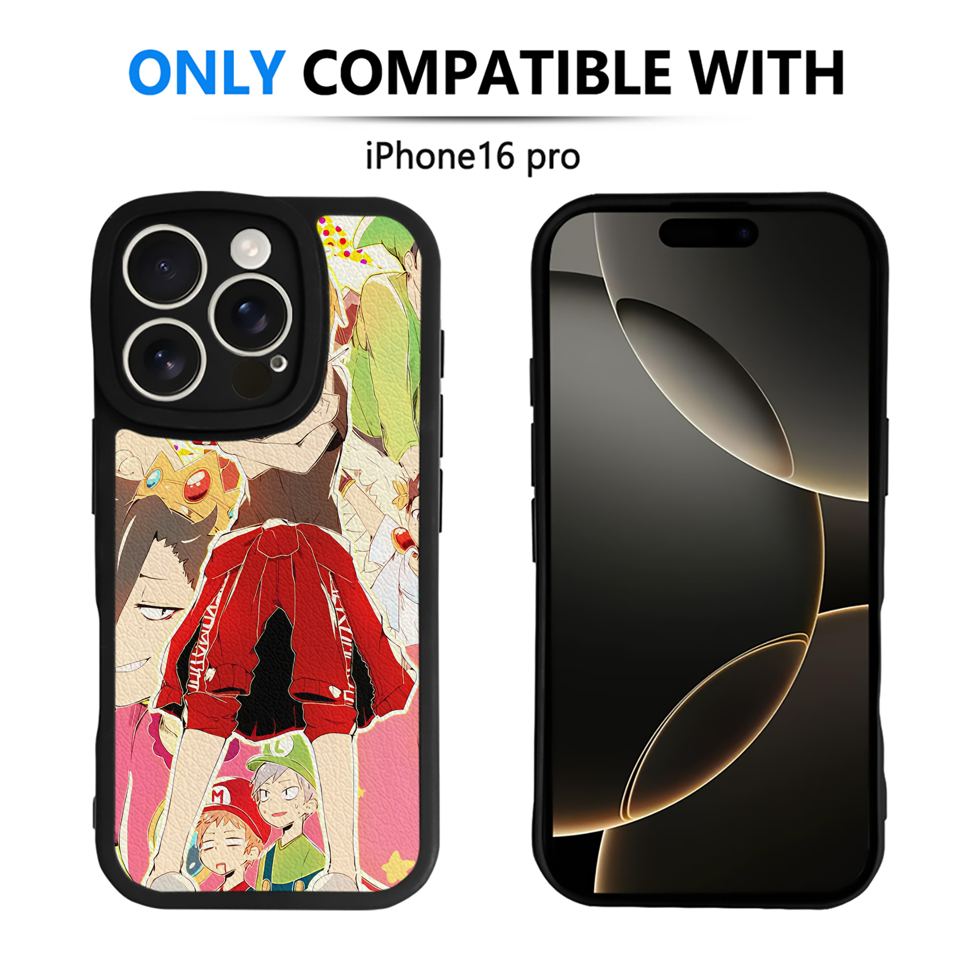 （画像用） ハイキュー!! Haikyu!! 【iPhone 16シリーズ対応】シリコンスマホケース（レザー調） 材質：シリコン